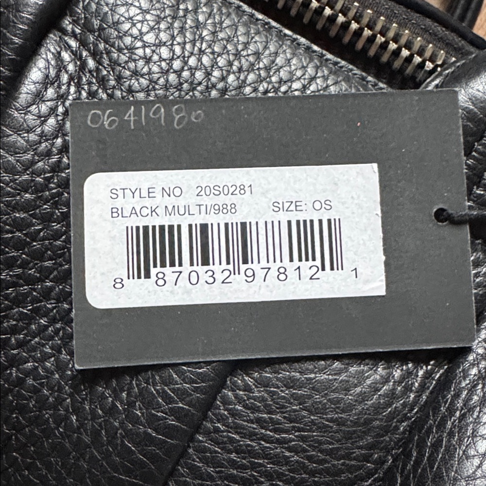 Alexander Wang Mini Rockie shoulder bag in black pebbled leather with rose print - Picture 2 of 5